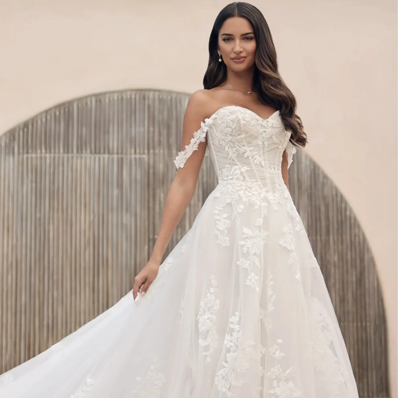 Photo of Model wearing a Bridal Collection White Gown