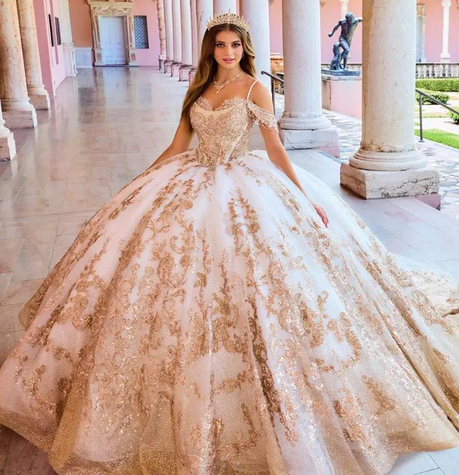 Photo of Model wearing a Quinceañera Collection Gown
