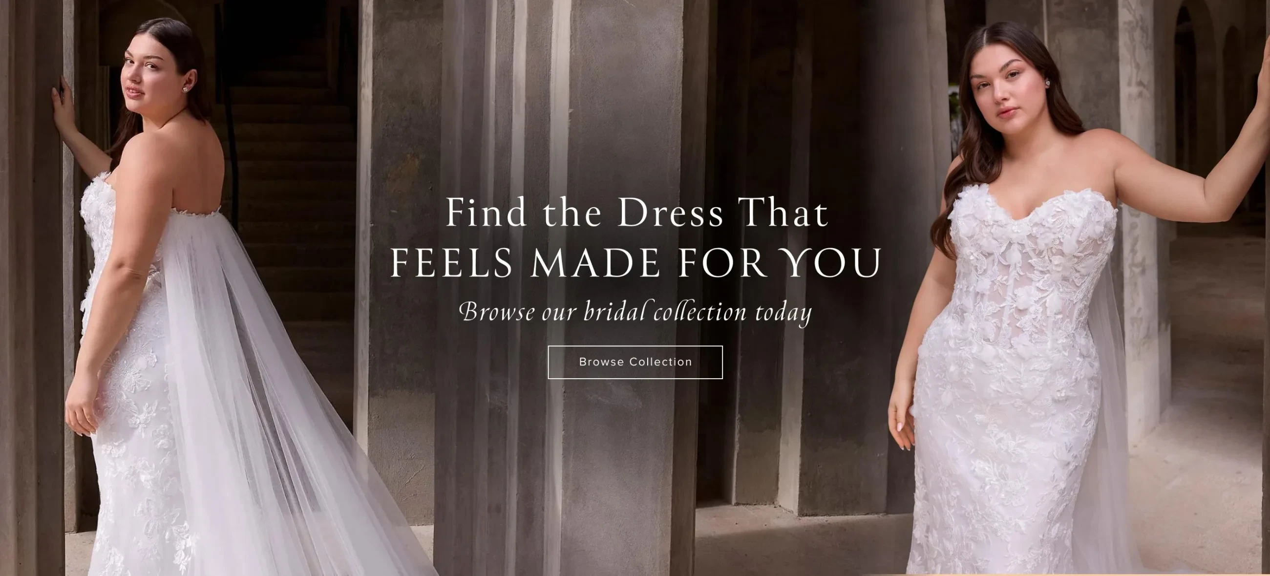 find the dress that feels made for you banner