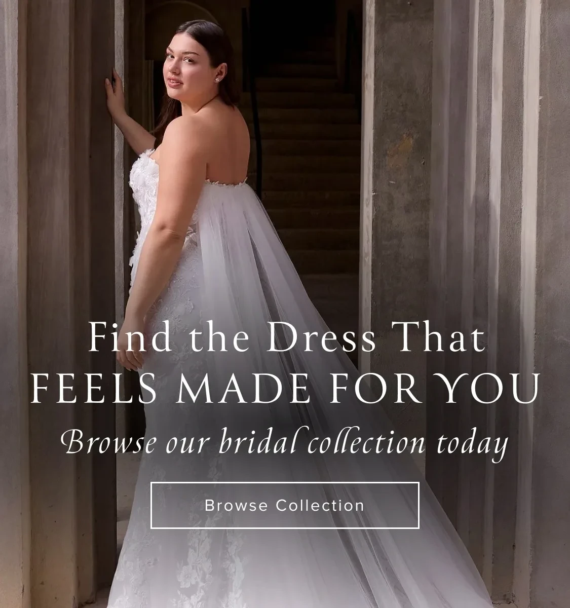 find the dress that feels made for you banner